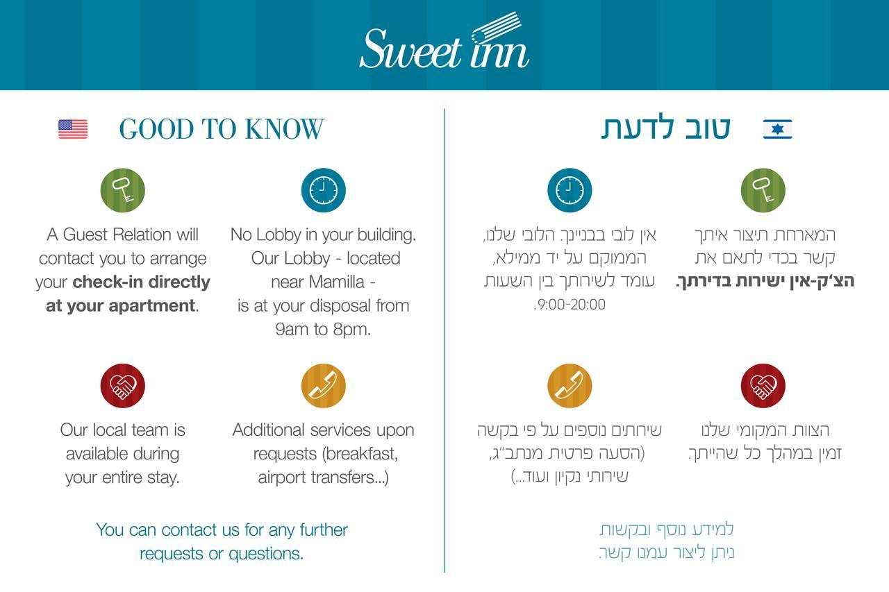 Sweet Inn Apartments - Amatsya Street Kudüs Dış mekan fotoğraf